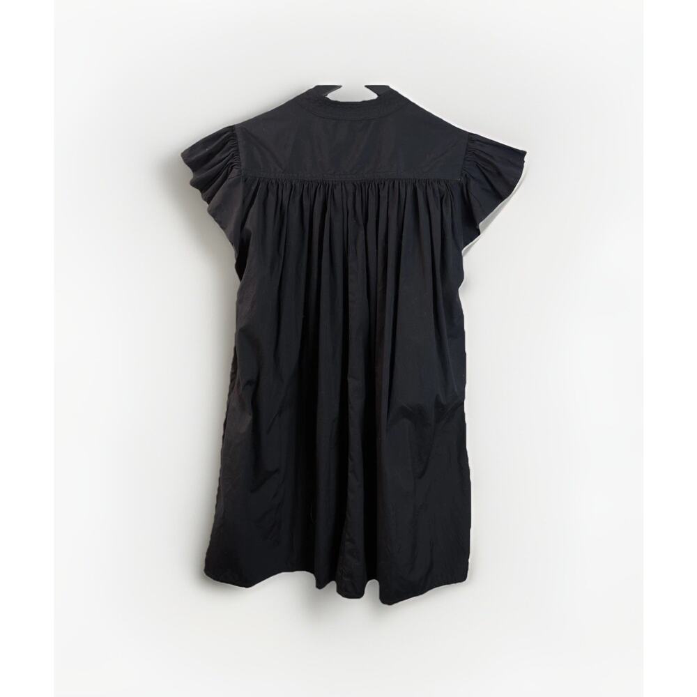 Madewell Flutter Sleeve Button Front Mini Dress Women's Medium - Picture 3 of 9